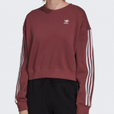 Snipes: Adidas Damen 3-Stripes Sweatshirt in rost-rot