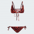 Adidas Bikini (Top mit Hose) in rotem Leo-Muster für CHF 38.40 inklusive Versand