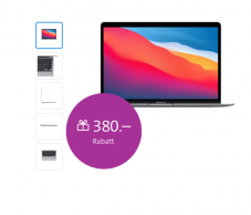 MacBook Air zu neuem Bestpreis für CHF 699.- statt CHF 1079.-