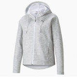 Puma Evostripe Damen Hoodie mit Reissverschluss in grau für CHF 31.95