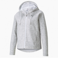 Puma Evostripe Damen Hoodie mit Reissverschluss in grau für CHF 31.95