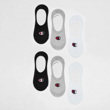 Snipes: Champion 6 Pack Invisible Footie Socken (Füsslinge) in Grösse 35-38