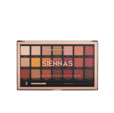 Import Parfumerie: Lidschattenpalette „Siennas“ mit 21 warmen Tönen und Pinsel von Profusion für 10 Franken