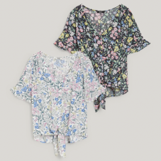 Bis zu 50% bei C&A im Sale z.B. Damen 2er Set Blusen mit Blumen Print für CHF 15.- (Click&Collect oder CHF 5.90 Versand)