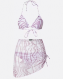 3-teiliges Bikini Set mit Saron von Nasty Gal für CHF 13.90 inkl. Versand