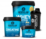 Bodylab: Whey Protein 1kg + Creatine Powder 500g + 120 Omega-3 Kapseln + Shaker für CHF 39.16 – inkl. Versand