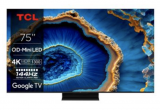 TV QLED Mini LED TCL 75C805 190 cm 4K UHD Google TV Aluminum bei fnac