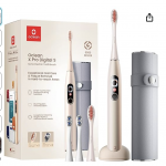 Oclean X Pro Digital Elektrische Zahnbürste mit 4 Bürstenköpfe & Reiseetui bei Amazon