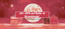 Nur noch heute! Ackermann Moonlight Shopping - 40% Rabatt auf Bade- & Standmode