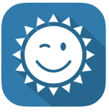 Gratis für IOS  AppStore: YoWindow Wetter Präzises Wetter - Live-Szenen stellen Wetterprognose, Tag/Nacht, Jahreszeit dar