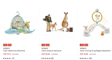 Spielfiguren Sets von Schleich in Aktion bei Manor