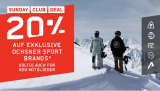 SUNDAY CLUB DEAL - 20% AUF EXKLUSIVE OCHSNER SPORT BRANDS