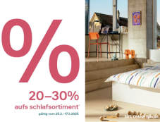 Traumhaft sparen: 20-30% aufs Schlafsortiment bei micasa