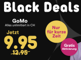 GoMo Black Deal - Internet unl. (100GB schnell) CH Anrufe/SMS unl. 9,95 CHF - Salt Netz - Gratis Aktivierung