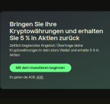eToro Depot & Wallet mit €90 Cashback (ca. CHF 85.-) und bis zu $2000 gratis Aktien (ca. CHF 1650.-)