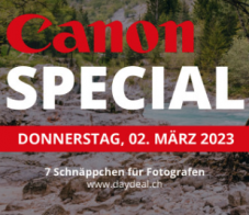 Canon-Special bei DayDeal.ch – 7 Schnäppchen für Fotograf*innen