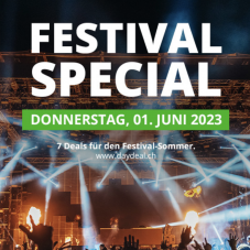 Festival-Special bei DayDeal.ch mit 7 Schnäppchen für den Festival-Sommer