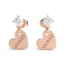 GUESS Ohrringe aus rosegold Edelstahl + Zirkonia Edelstein für CHF 22.40 inkl. Versand