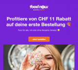 11 Franken Rabatt bei FoodNow