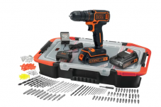Black&Decker 18 Li Bohrschrauber, 2 Akkus & 160-tlg. Zubehör bei Do It + Garden