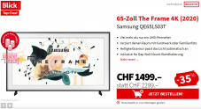 Samsung THE FRAME  65″ zu CHF 1’499.-