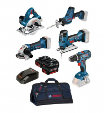 BOSCH Akkuschrauber-Set 5-Tool-Set (4 Ah)