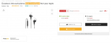 Bose SoundSport (for Apple) at 49.- CHF