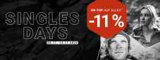 Singles weekend bei Bergzeit - 11% Rabatt auf alles im Shop