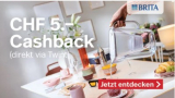 CHF 5.– Cashback bei nettoshop auf ausgewählte BRITA STYLE ESSENTIAL Produkte