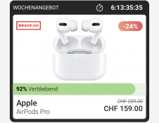 Apple AirPods Pro für 159.- mit Twint+