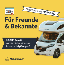 50.- Fr Rabatt für Camper Miete