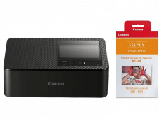 Nur heute - Fotodrucker CANON SELPHY CP1500 + RP-108 (Druckertinte + 108 Stück Fotopapier) bei MediaMarkt