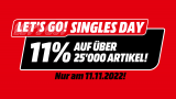 NUR HEUTE! 11% auf fast das gesamte Media Markt Sortiment zum Singles Day & 22% auf Haushaltsgeräte - Einige Highlights