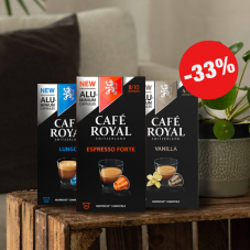 Café Royal: 33% Rabatt auf alles + 15% Newsletter = 44% auf alles!