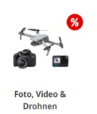 Bis zu CHF 100.– Rabatt auf ausgewählte Kameras und Drohnen bei MediaMarkt