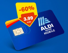 60% Rabatt Aldi Suisse Mobile für Prepaid! Starterkit mit CHF 20.- Startguthaben für CHF 3.99