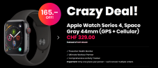 Apple Watch Series 4, Space Gray 44mm (GPS + Cellular) bei 123mobile