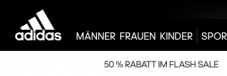 Adidas: 50 % Rabatt auf Outlet-Artikel !