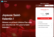 Pcloud Valentinstag promotion