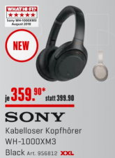 [Offline Supercard Inhaber] SONY Wireless Kopfhörer WH-1000XM3 bei interdiscount für 319.90 CHF
