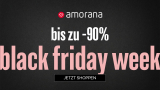 Black Friday Week bei Amorana mit bis zu 90% Rabatt + 15% Rabatt ontop