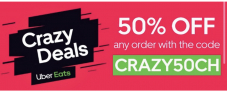 50% auf Uber Eats