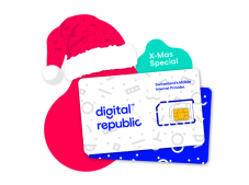 Weihnachtsrabatt (bis zu 50%) auf Jahresabos bei Digital Republic (Daten SIM-Karten)