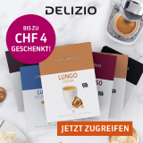 Delizio: CHF 2.- auf 48 / CHF 4.- auf 96 Kapseln