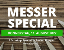 Messer-Special bei Daydeal.ch - 7 Schnäppchen mit scharfen Klingen