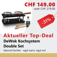 🍜🍳DeWok Double Set – Multifunktionales Kochsystem für CHF 149.00