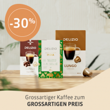 30% auf alle Kapseln bei Delizio ab CHF 59.40