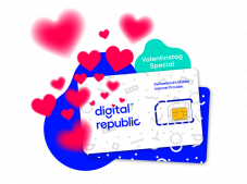 Digital Republic Valentinstag Deal – bis 50% Rabatt auf Daten SIM-Karten