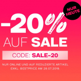 Nur heute: 20% auf den Sale bei Dosenbach