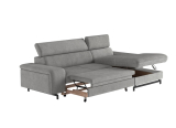 Ecksofa EMMA mit Bettfunktion und verstellbaren Kopfstützen